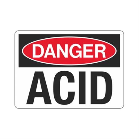 Danger Acid Sign